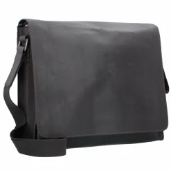 Leonhard Heyden Umhängetaschen<Dakota Umhängetasche Leder 38 cm braun