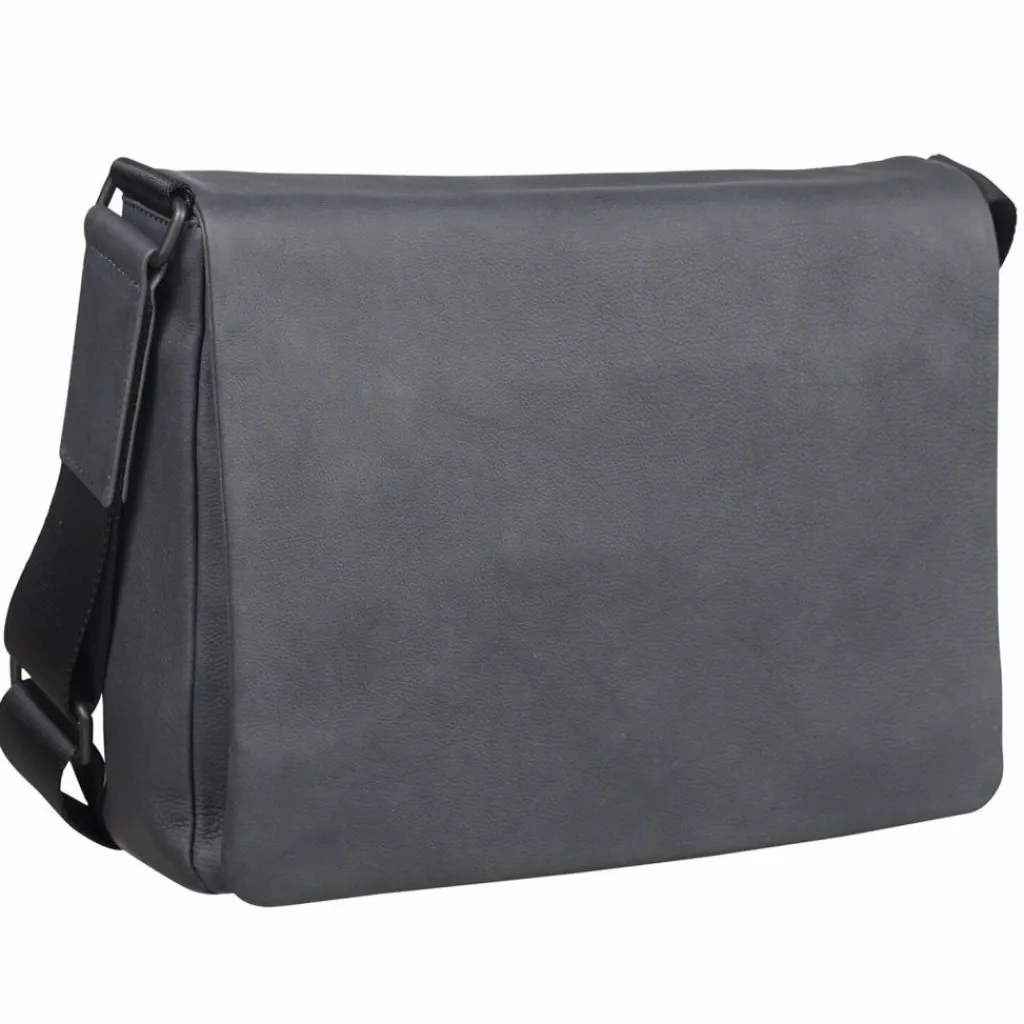 Leonhard Heyden Messenger Bags<Den Haag Messenger Leder 31 cm grau