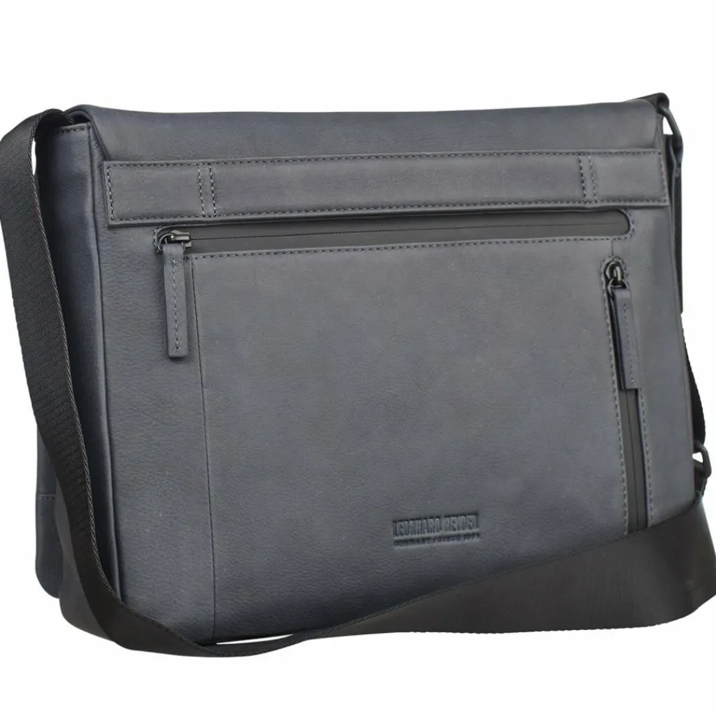 Leonhard Heyden Messenger Bags<Den Haag Messenger Leder 31 cm grau