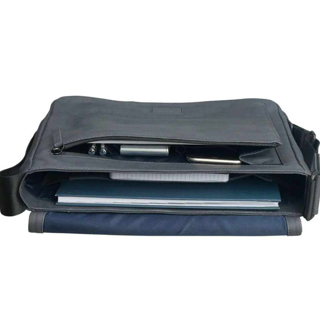 Leonhard Heyden Messenger Bags<Den Haag Messenger Leder 31 cm grau