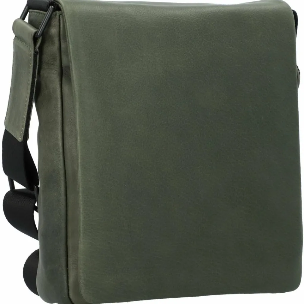 Leonhard Heyden Umhängetaschen<Den Haag Umhängetasche Leder 23 cm oliv