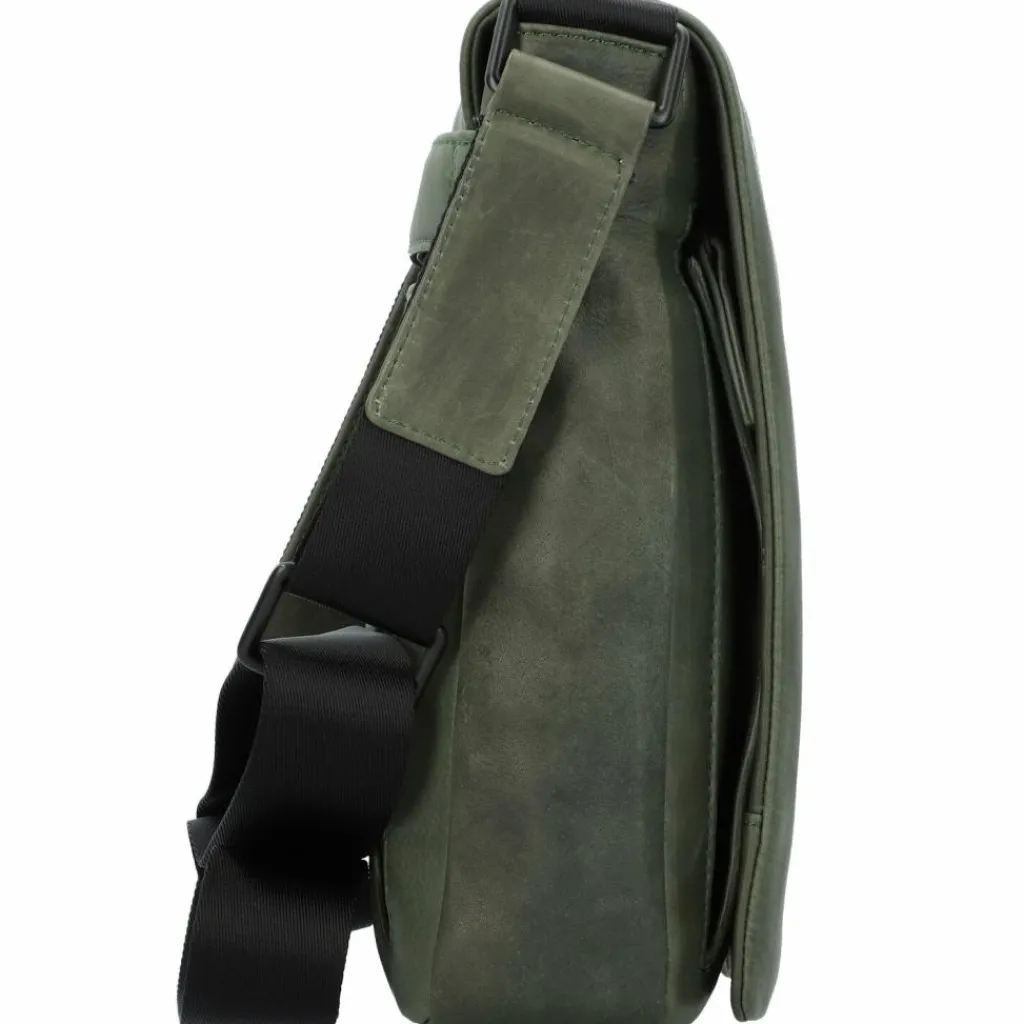 Leonhard Heyden Umhängetaschen<Den Haag Umhängetasche Leder 23 cm oliv