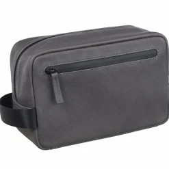 Leonhard Heyden Kulturbeutel<Den Haag Kulturbeutel Leder 23 cm grau