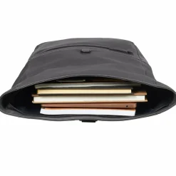 Leonhard Heyden Lederrucksäcke|Business-Rucksäcke<Den Haag Rucksack Leder 40 cm Laptopfach grau