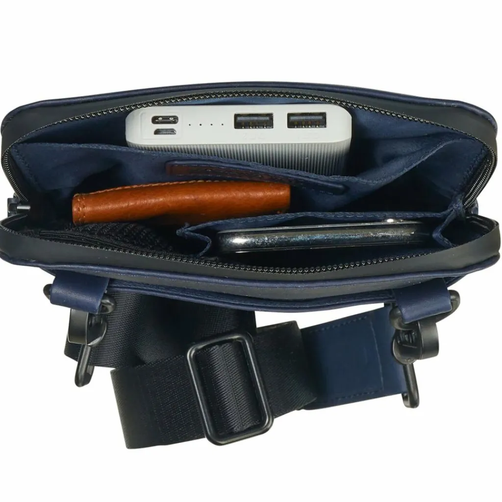 Best Leonhard Heyden Den Haag Umhängetasche Leder 16 cm blau