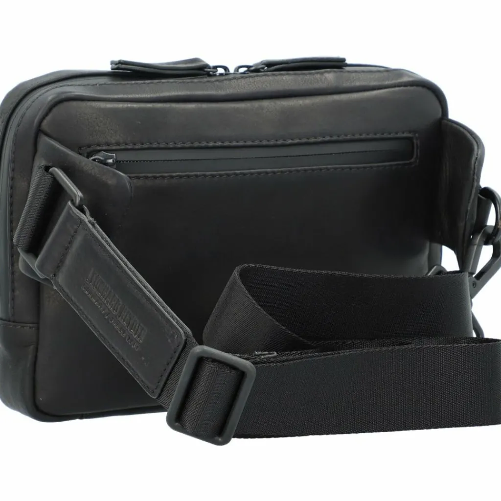 New Leonhard Heyden Den Haag Gürteltasche Leder 22 cm schwarz