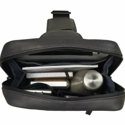 Discount Leonhard Heyden Den Haag Umhängetasche Leder 20 cm grau