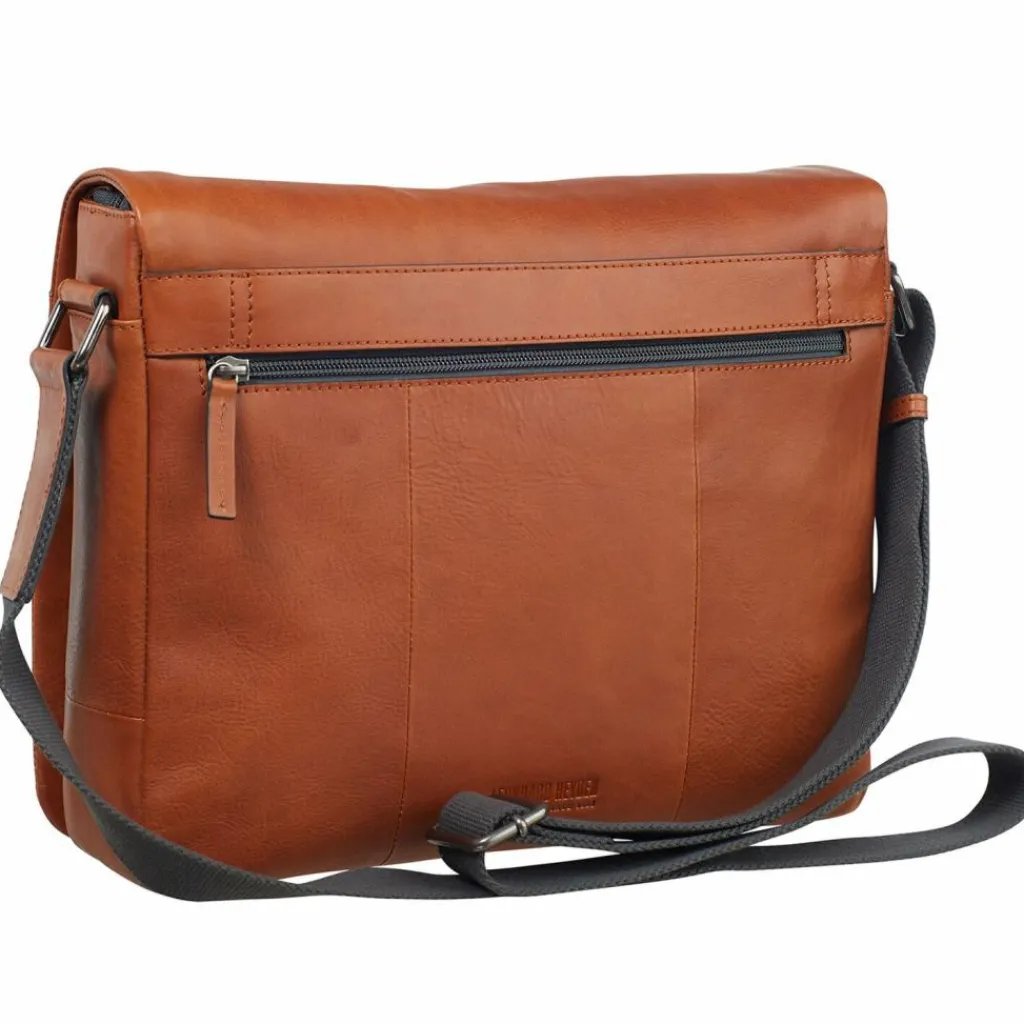 Leonhard Heyden Hamburg Messenger Leder 32 cm Laptopfach