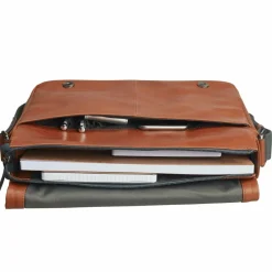 Leonhard Heyden Hamburg Messenger Leder 32 cm Laptopfach