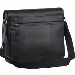 Online Leonhard Heyden Hamburg Messenger Leder 32 cm Laptopfach schwarz