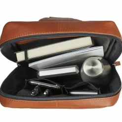 Discount Leonhard Heyden Hamburg Umhängetasche Leder 20 cm cognac