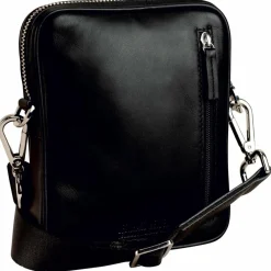 Leonhard Heyden Umhängetaschen<Montreal Umhängetasche Leder 21 cm schwarz