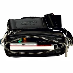 Leonhard Heyden Umhängetaschen<Montreal Umhängetasche Leder 21 cm schwarz