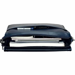 Leonhard Heyden Messenger Bags<Montreal Messenger Leder 36 cm navy