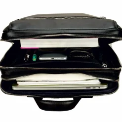 Best Leonhard Heyden Montreal Business-Rucksack Leder 44 cm Laptopfach schwarz