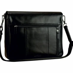 Outlet Leonhard Heyden Montreal Messenger Leder 36 cm schwarz