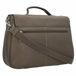 Best Leonhard Heyden Nizza Aktentasche Leder 39 cm Laptopfach taupe