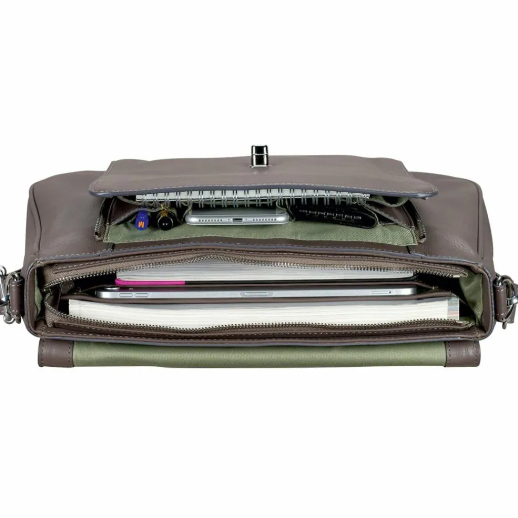 Leonhard Heyden Nizza Aktentasche Leder 39 cm Laptopfach