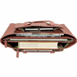 Leonhard Heyden Shopper|Schultertaschen<Nizza Shopper Tasche Leder 40 cm altrosa