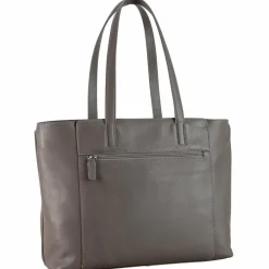Leonhard Heyden Shopper|Schultertaschen<Nizza Shopper Tasche Leder 40 cm taupe