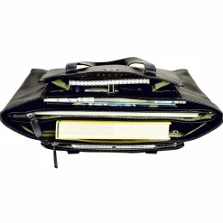 Discount Leonhard Heyden Nizza Shopper Tasche Leder 40 cm schwarz