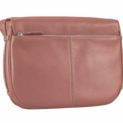New Leonhard Heyden Nizza Umhängetasche Leder 29 cm altrosa