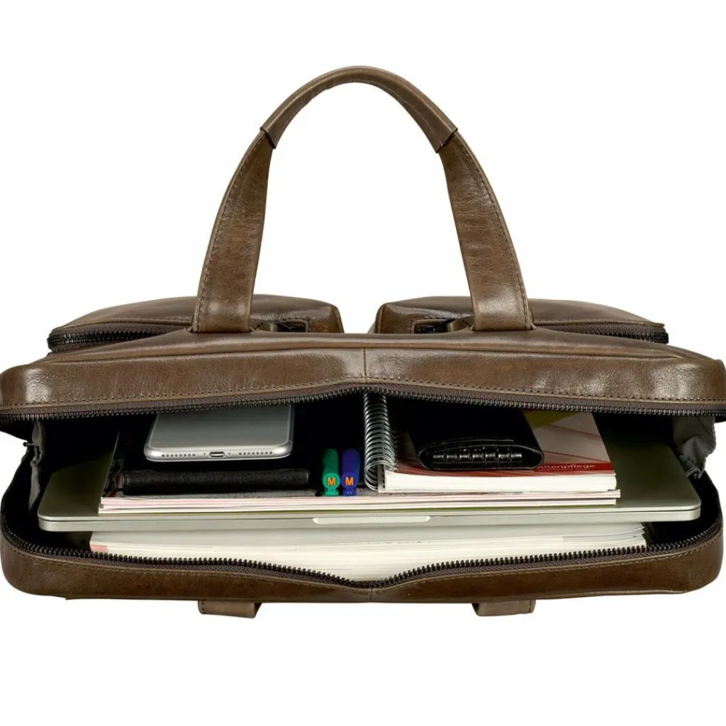 Leonhard Heyden Porto Aktentasche Leder 38 cm