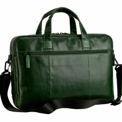 Sale Leonhard Heyden Porto Aktentasche Leder 39 cm flaschengrün