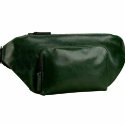 Sale Leonhard Heyden Porto Gürteltasche Leder 28 cm flaschengrün