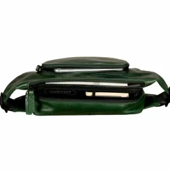 Sale Leonhard Heyden Porto Gürteltasche Leder 28 cm flaschengrün