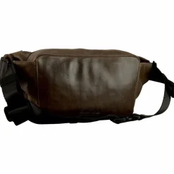 Leonhard Heyden Porto Gürteltasche Leder 28 cm graubraun