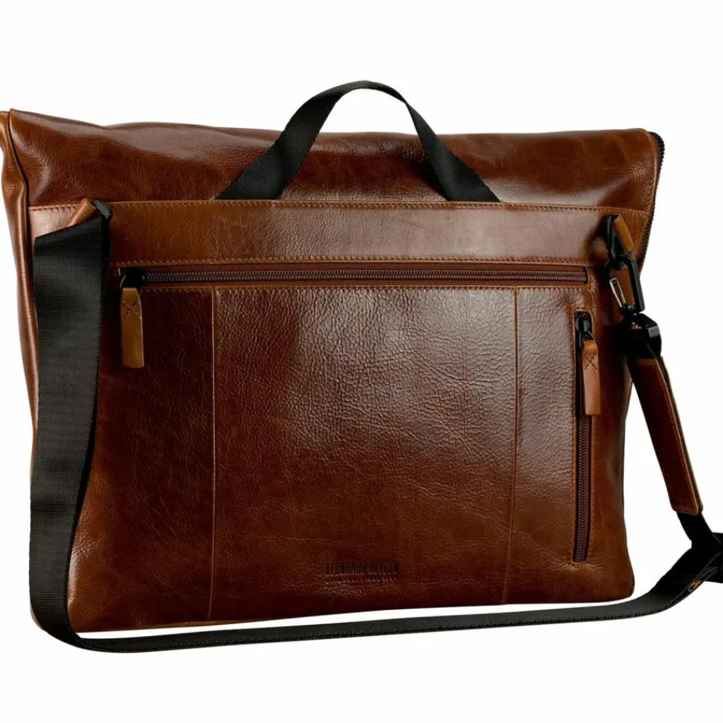 Leonhard Heyden Messenger Bags<Porto Messenger Leder 38 cm braun
