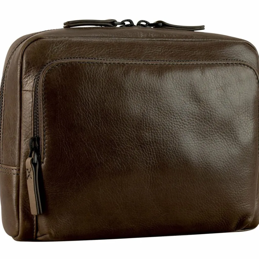 Leonhard Heyden Umhängetaschen<Porto Umhängetasche Leder 22 cm graubraun