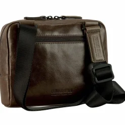 Leonhard Heyden Umhängetaschen<Porto Umhängetasche Leder 22 cm graubraun