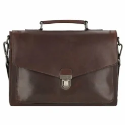 Sale Leonhard Heyden Roma Aktentasche Leder 39 cm Laptopfach braun