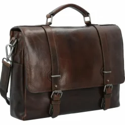 Discount Leonhard Heyden Roma Aktentasche Leder 39 cm Laptopfach braun