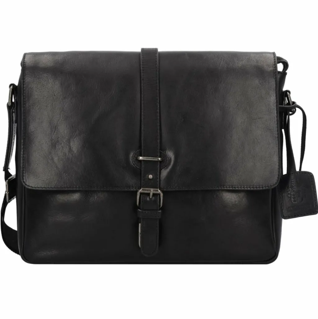 Leonhard Heyden Laptoptaschen|Aktentaschen<Roma Aktentasche Leder 35 cm Laptopfach schwarz