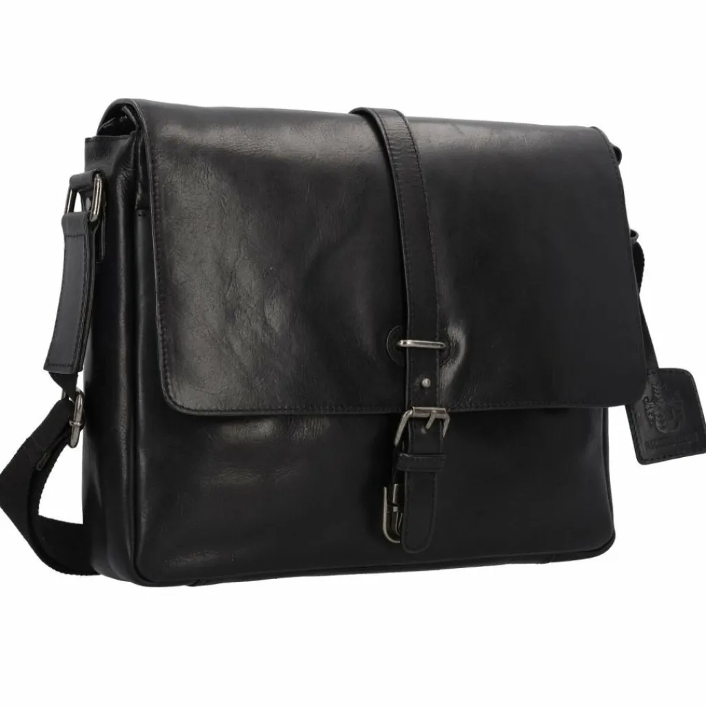 Leonhard Heyden Laptoptaschen|Aktentaschen<Roma Aktentasche Leder 35 cm Laptopfach schwarz
