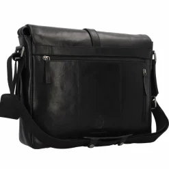 Leonhard Heyden Laptoptaschen|Aktentaschen<Roma Aktentasche Leder 35 cm Laptopfach schwarz
