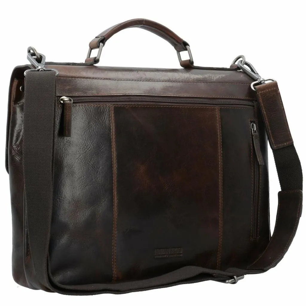 Leonhard Heyden Laptoptaschen|Aktentaschen<Roma Aktentasche Leder 39 cm Laptopfach braun