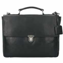 Leonhard Heyden Laptoptaschen|Aktentaschen<Roma Aktentasche Leder 37 cm Laptopfach schwarz