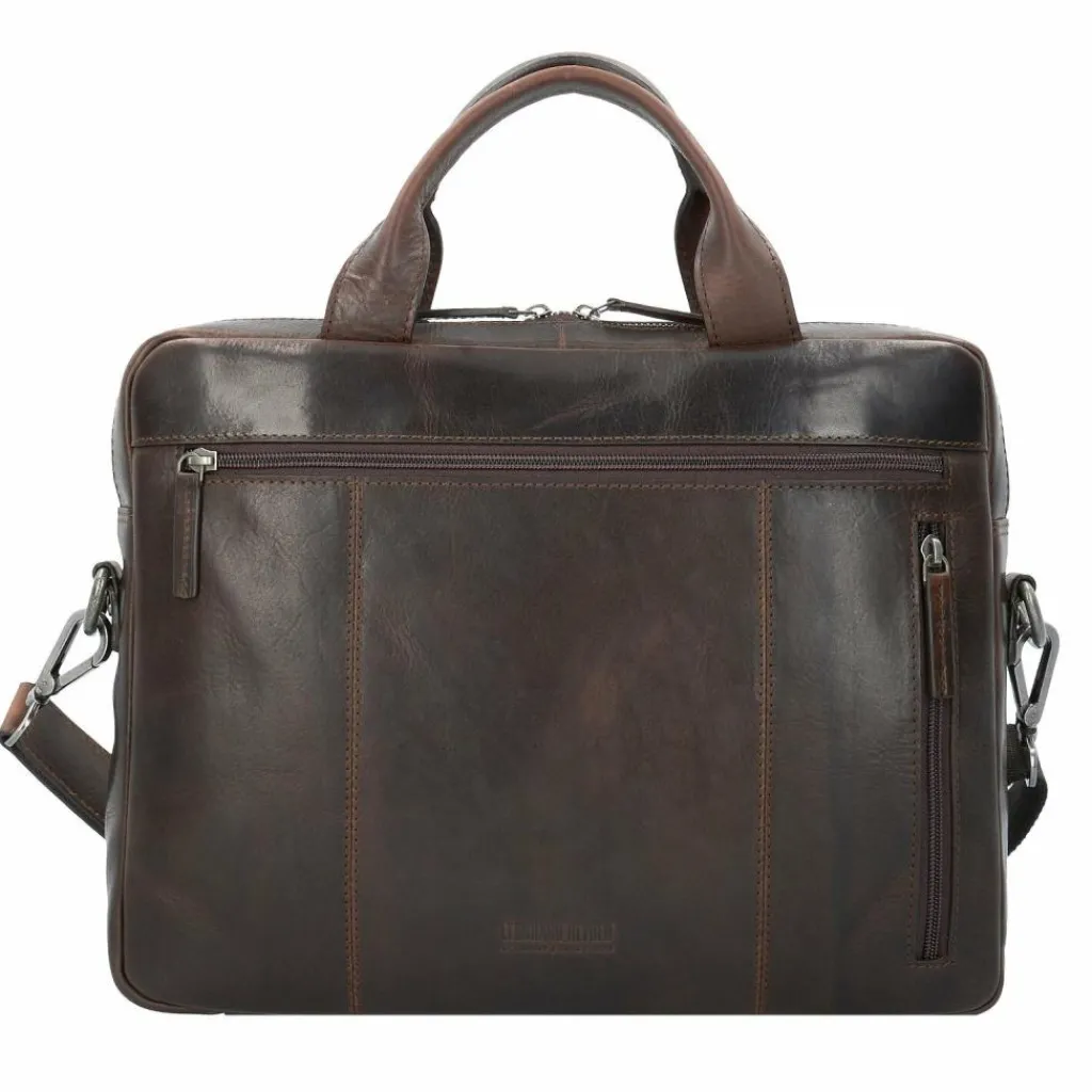 Leonhard Heyden Roma Aktentasche Leder 37 cm Laptopfach
