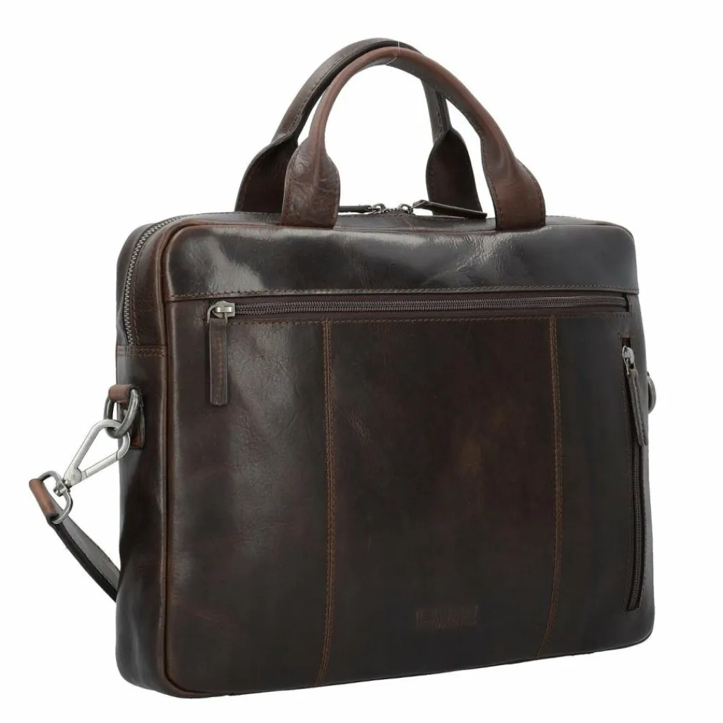 Leonhard Heyden Roma Aktentasche Leder 37 cm Laptopfach
