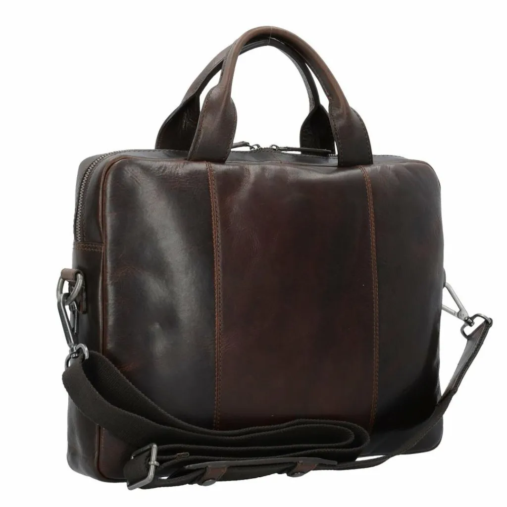 Leonhard Heyden Roma Aktentasche Leder 37 cm Laptopfach