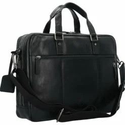 New Leonhard Heyden Roma Aktentasche Leder 40 cm Laptopfach schwarz