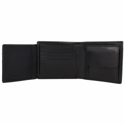 Leonhard Heyden Roma Geldbörse Leder 11.5 cm schwarz