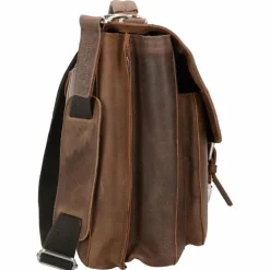 Leonhard Heyden Laptoptaschen|Aktentaschen<Salisbury Aktentasche Leder 39 cm Laptopfach braun