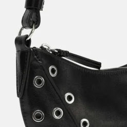 LES VISIONNAIRES Enya Mini Rivet Schultertasche Leder 27 cm