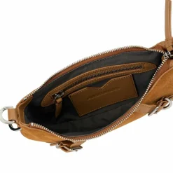 LES VISIONNAIRES Schultertaschen<Enya Schultertasche Leder 26 cm golden brown - caramel