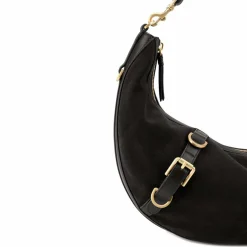 LES VISIONNAIRES Henkeltaschen|Schultertaschen<Enya Schultertasche Leder 46 cm chocolate brown